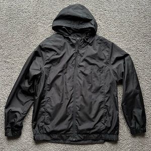 Black rain jacket size L